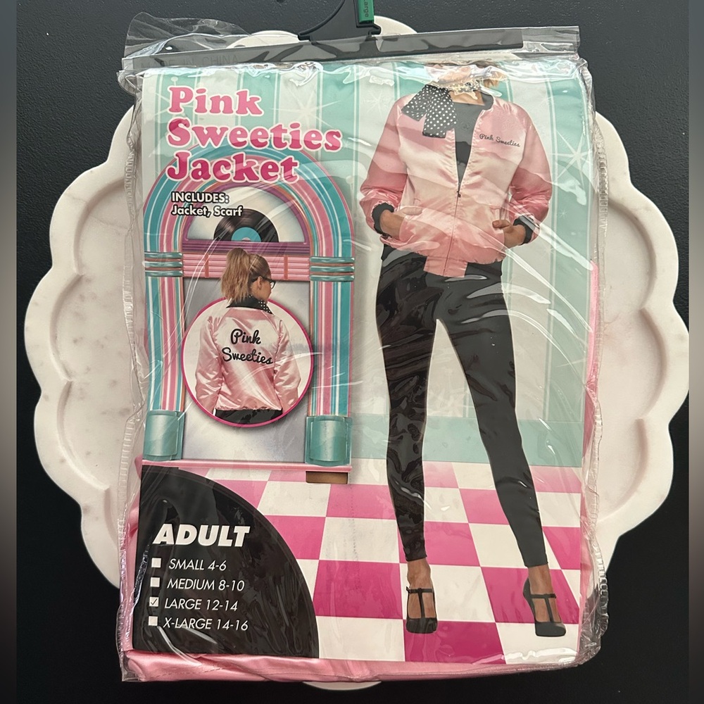 Spirit Pink Sweeties Jacket & Scarf Costume Set